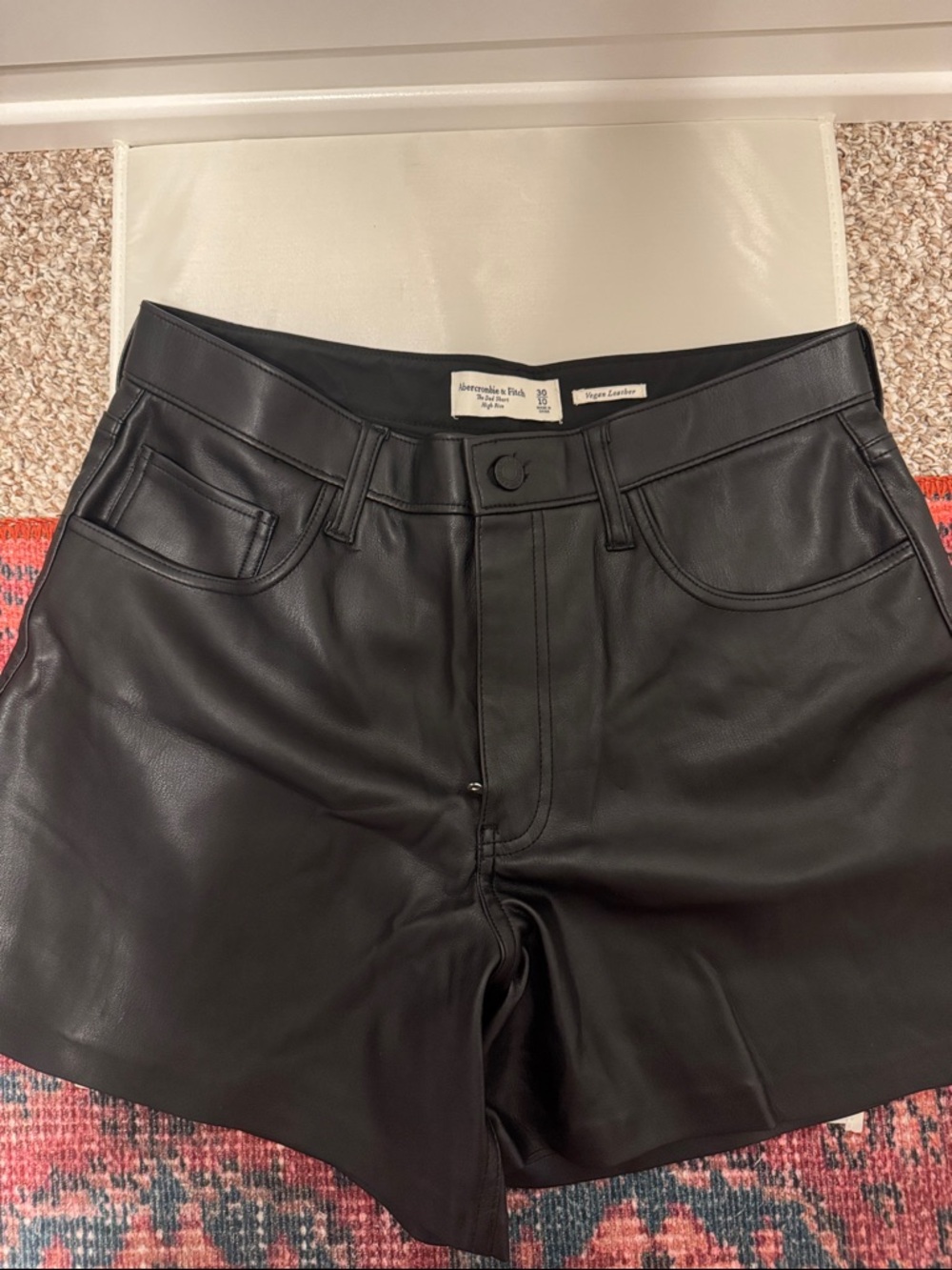 Abercrombie Leather trouser shorts